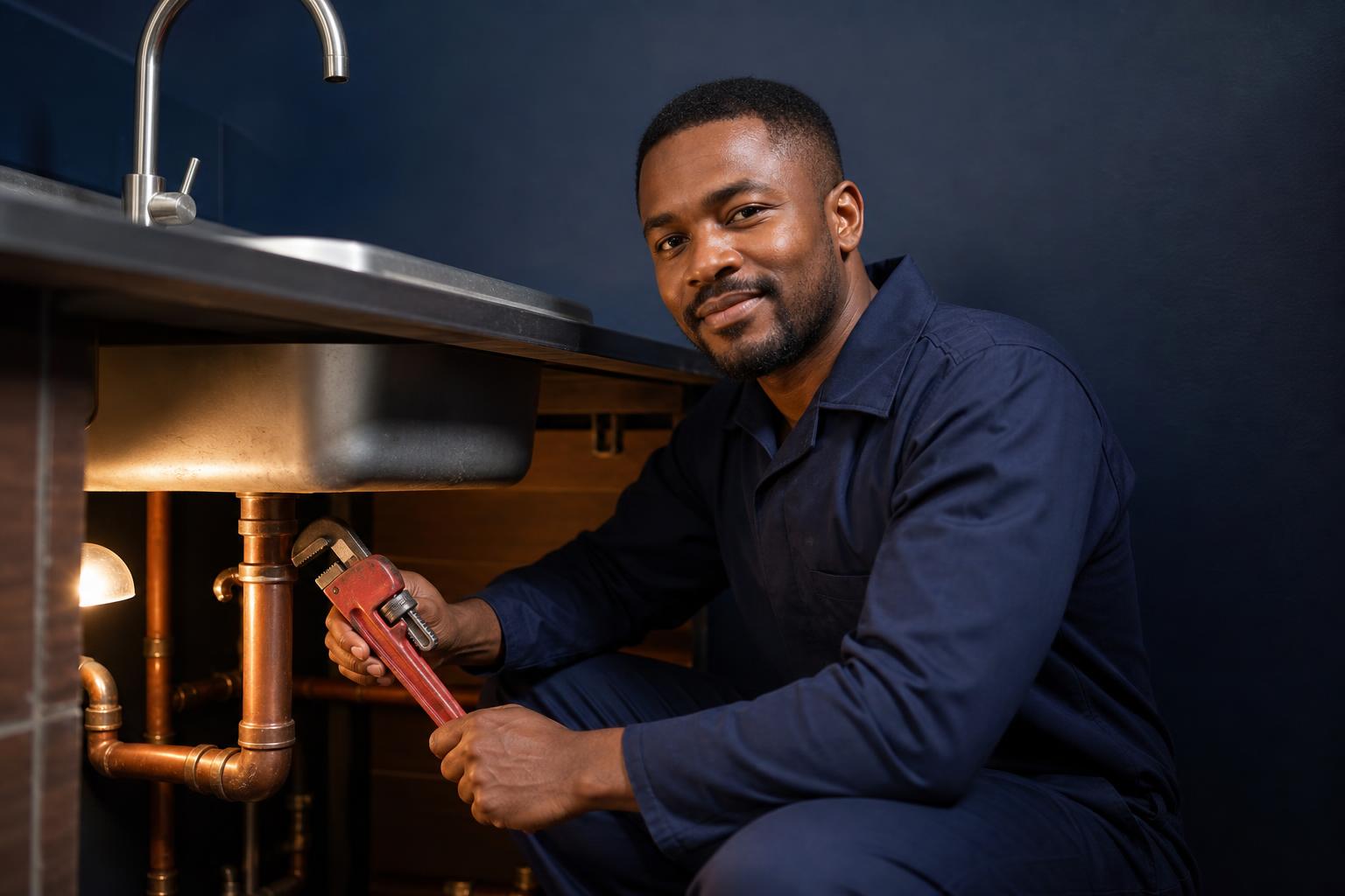 Plumbing work by SkyScrappers